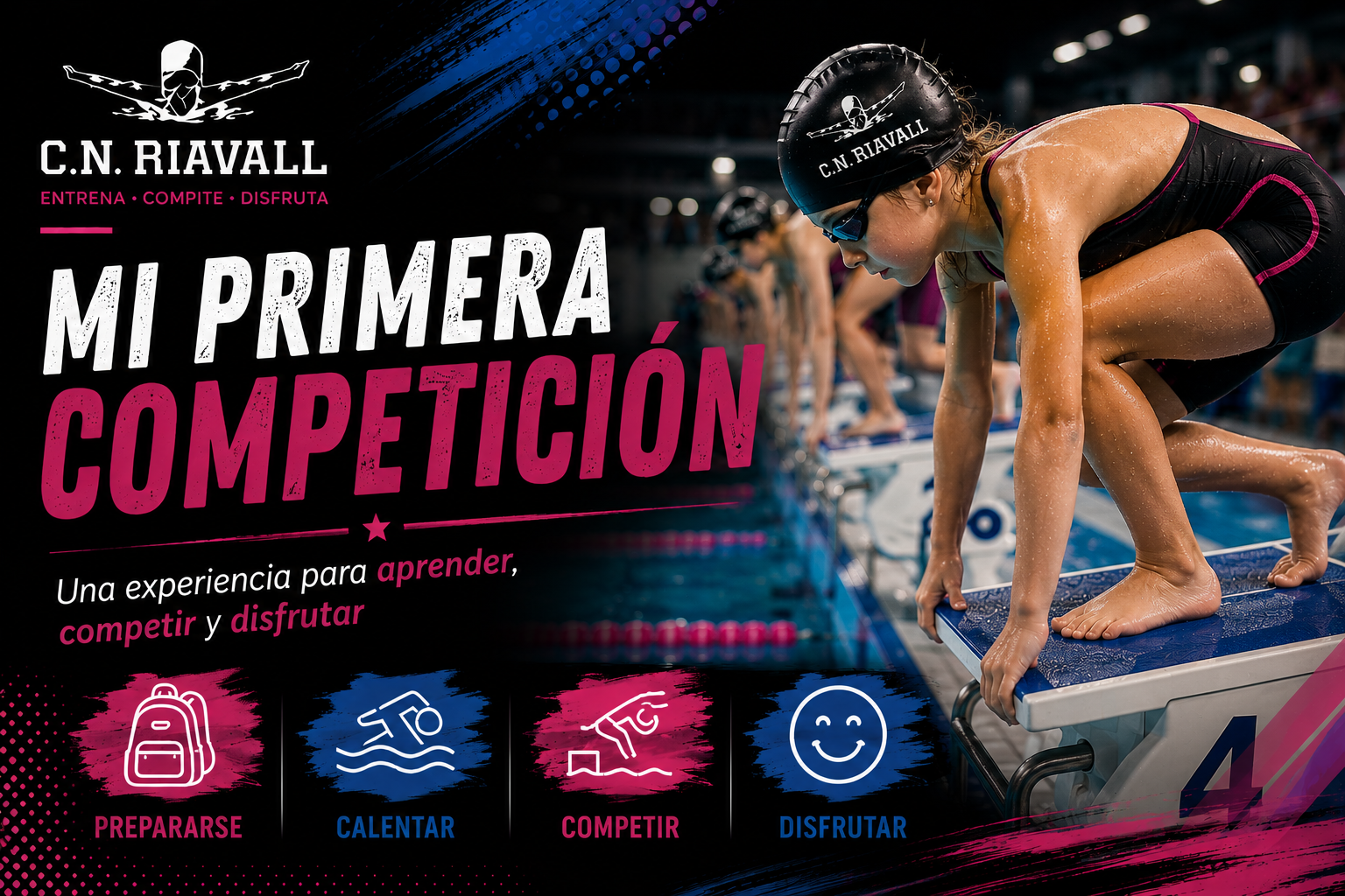 La primera competición de natación: guía para nadadores y familias